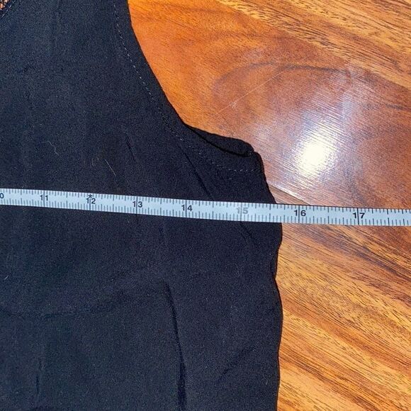 A. Byer Black Lace Back Tank Women's Size Small - Picture 3 of 7